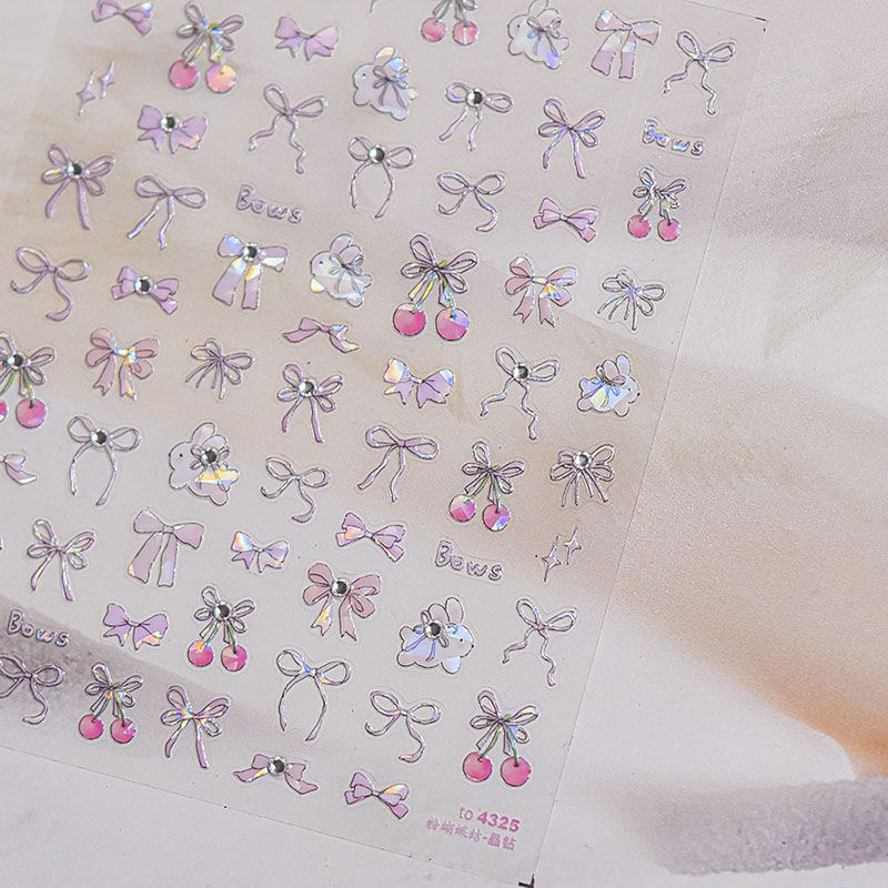 

Tomoni Shell Nail Art Sticker Japanese Style Cherry Bright Crystal Powder Bows 4325((Crystal diamond shell light))