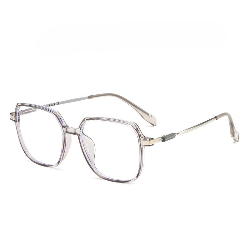 Fashion Large Frame Myopia Glasses Men Women Blue Light Blocking Eyewear Anti Eyestrain Hd Vision Prescription Lens-1.25-2.25