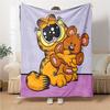 1Pc Garfield'S Hug Adventure Blanket For Couch Bed Plush Cozy Fuzzy Blanket Super Soft Warm Blankets For Fall And Winter 091873