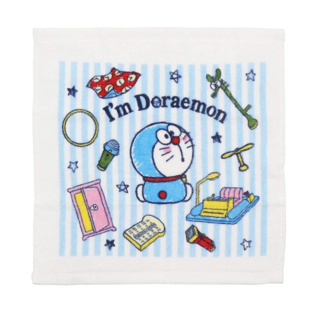 Marushin Hand Set with Doraemon Antibacterial and Perfect for and Elementary Suitable for Boys and Product 2825002500 Towels, 3-Piece Case, "I'm
