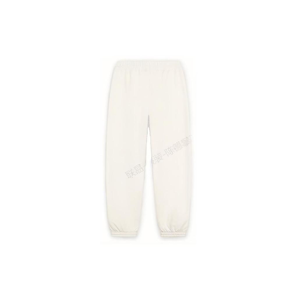 Li Ning Plain Tapered Knit Sports Pants Women Bottoms White AKLT022-1
