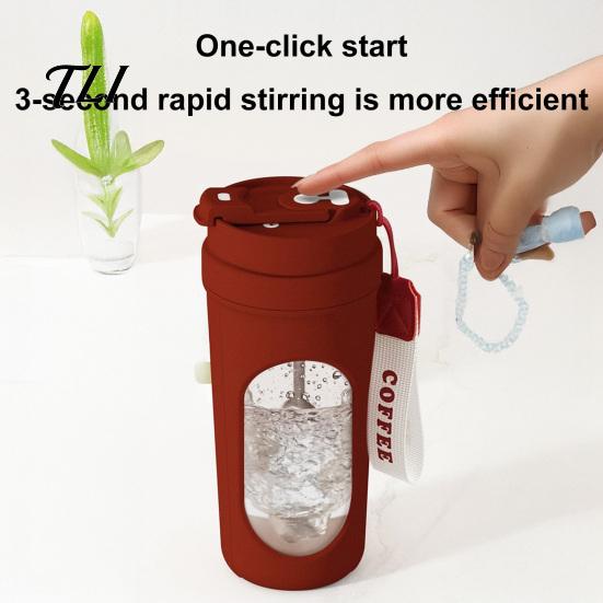 Rechargeable Coffee Stirrer Mug Electric Self Stirring Mug, Portable Automatic Mixing Cup, Cup Protein Shaker Bottle for Office And Gym Travel Tumbler