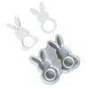 Reusable Easters Rabbits Silicone Mould Easy Cleaning For Car Decoration Candle Making And Holiday Craft