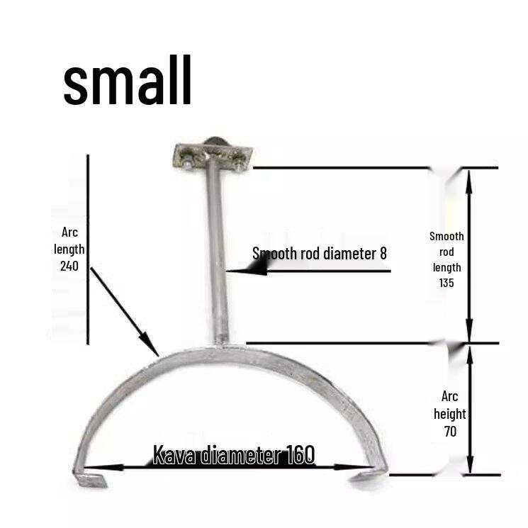 Zinc-Plated Ridge Tile Lightning Protection Bracket with Reinforced Rod