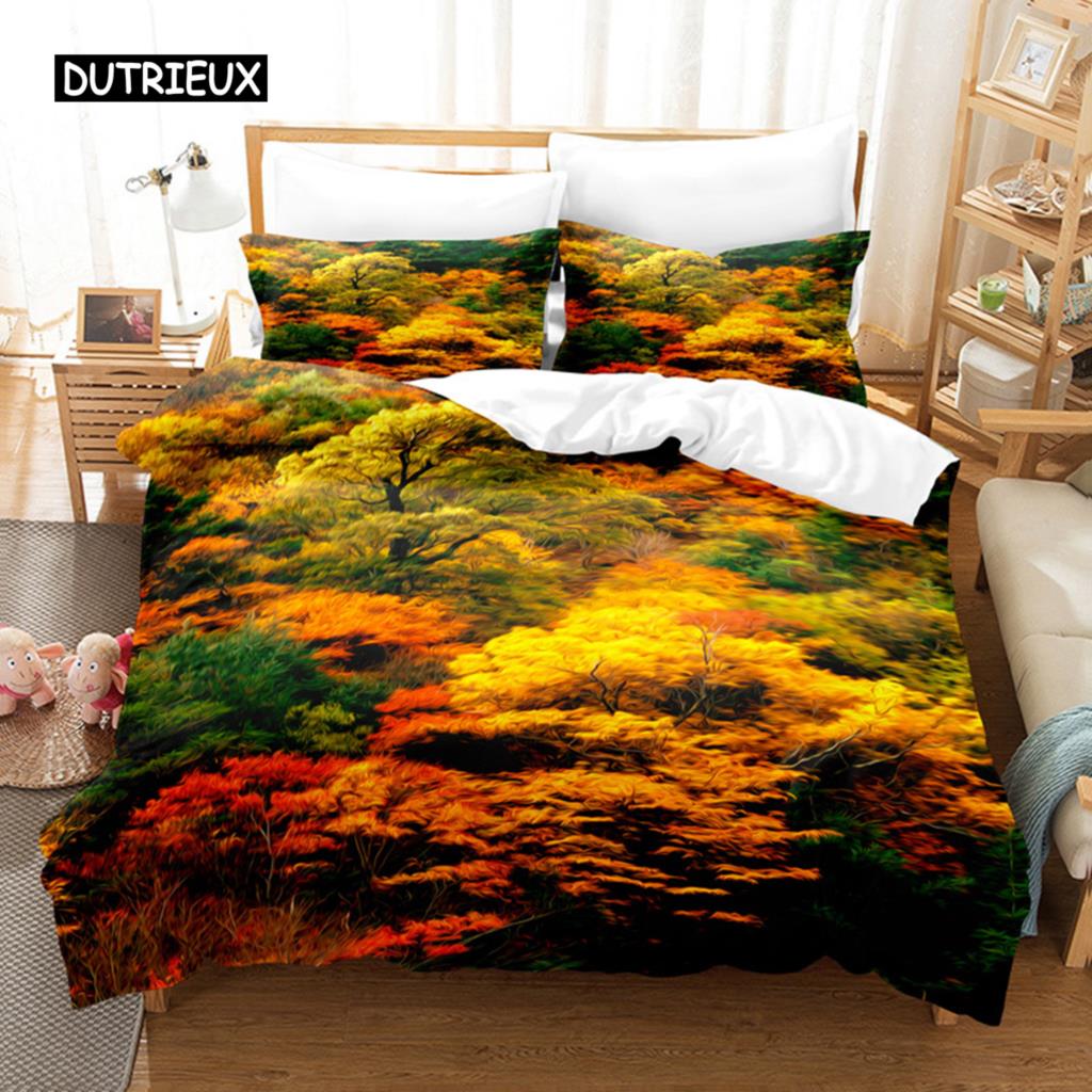 Landscape Painting Bedding Set Duvet Cover Set 3d Bedding Digital Printing Bed Linen Queen Size Bedding Set Fashion Design