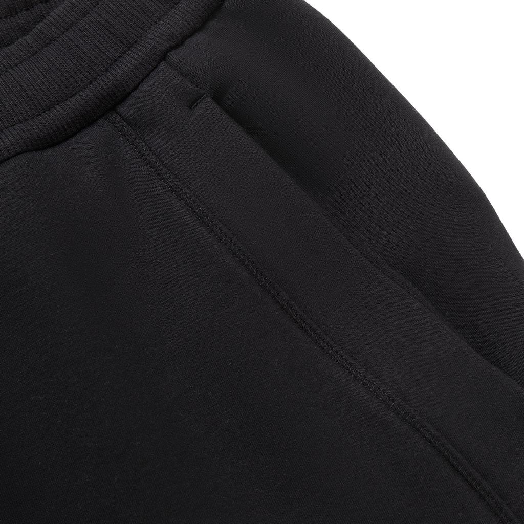 Li-Ning Fashionable Wide-Leg Mid-Waist Casual Fleece-Lined Warm Knitted Sports Pants Women bottoms AKLV972-9