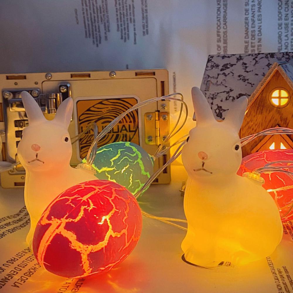Battery Powered 3M 20LEDs Christmas Garland Fairy Lights Outdoor Crack Egg String Lights for Party Wedding Garden Easter Decor
