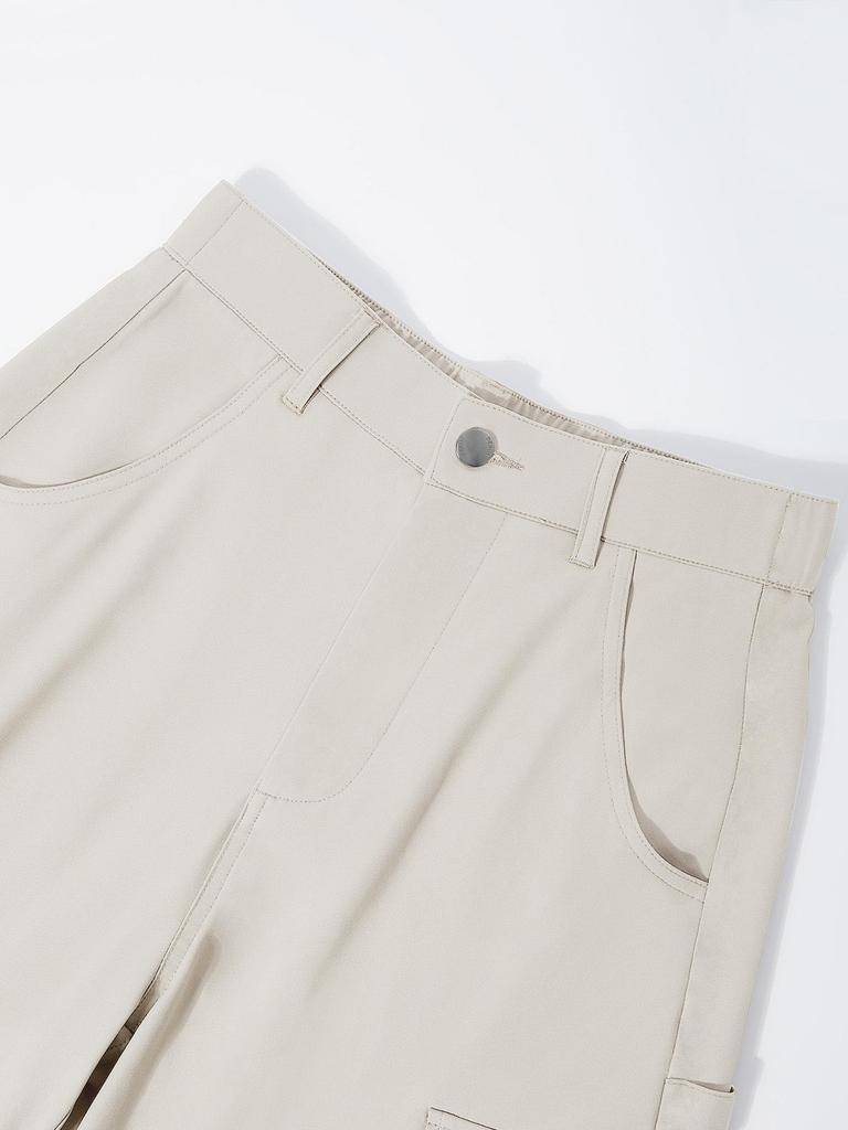 European and American Retro Women's Casual Multi-Pocket Straight Leg Trousers - Spring/Summer Collection 8069