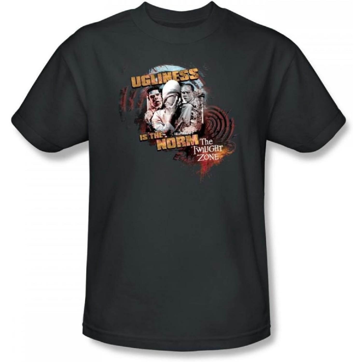 Twilight Zone The The Norm Slim Fit Adult T-Shirt in Charcoal, Medium, Charcoal S