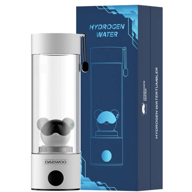 

SPE PEM генератор обогащенной водородом воды бутылка титановый качественный фильтр портативный антиоксидант ионизатор 420 мл белый