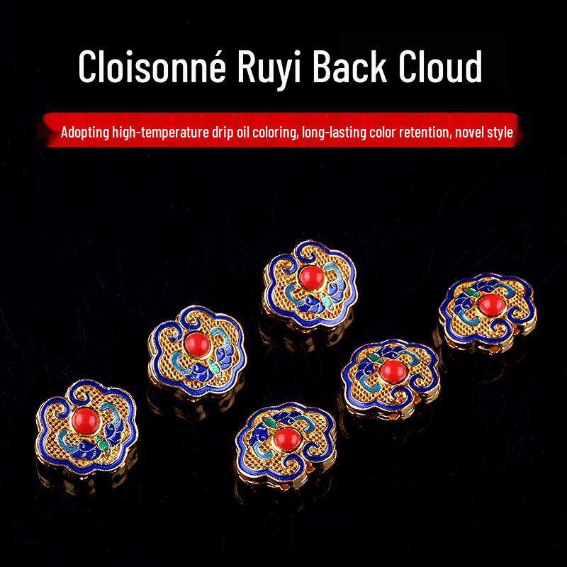 

Cloisonné Ruyi Cloud Enamel DIY Qing Dynasty Bracelet Beads & Sweater Chain Accessories No Specification