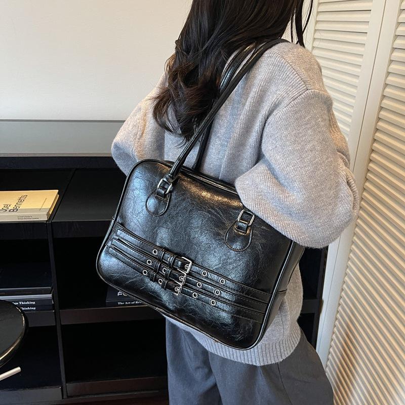 Large-capacity Bag Women's Autumn and Winter Versatile 2025 New Casual Simple Shoulder Underarm Bag Work Commuter Pillow Bag