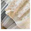 Women's Fairy Embroidered Mesh Midi Skirt - High Waist, Slimming, Fluffy Cake Design for Autumn/Winter