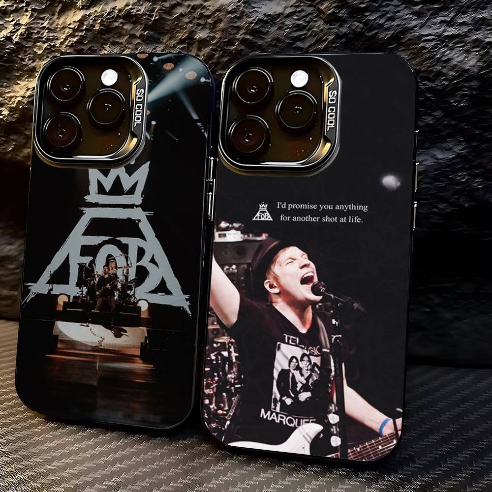F-Fall O-Out Boy Phone Case for iPhone 17,16,15,14,13,12,11,Pro,X,Xs,Max,Plus Shockproof Cover