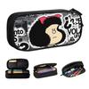 Custom Kawaii Vintage Quino Comic Mafalda Pencil Case for Girl Boy Big Capacity Cartoon Mang Pencil Bag Stationery