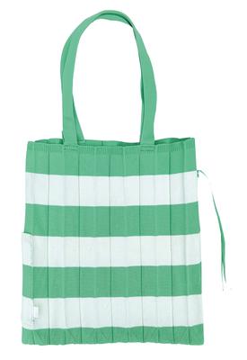 Knit Folding Pleated A4 Size Tote Bag EU A4 Souffle X [Rootote] (Mint White)