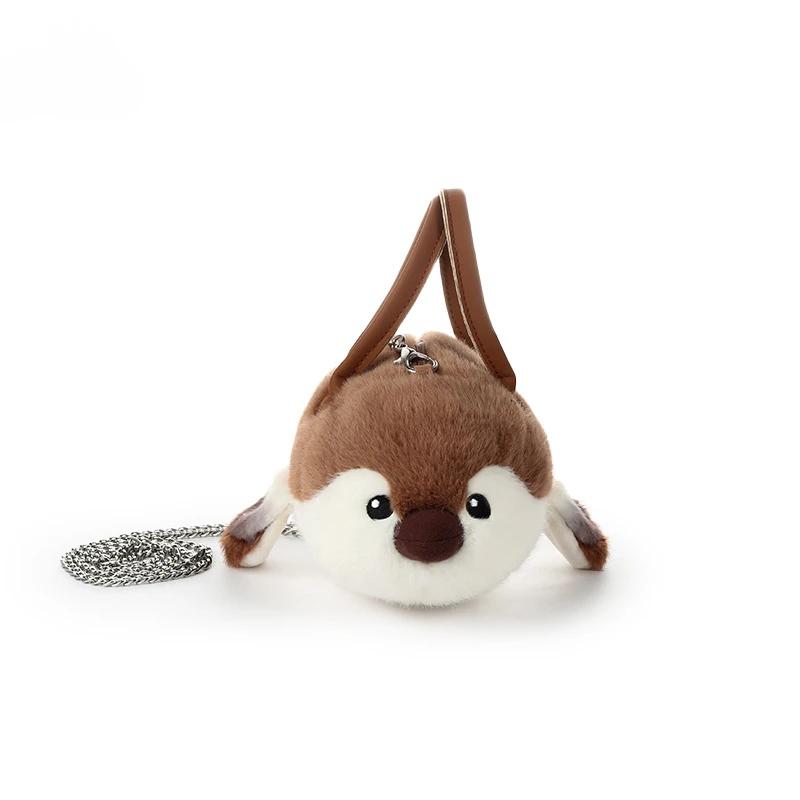 1Pcs Bird Lifelike Plush Backpack Soft Women Fashion Kawaii Shoulder Bag Cute Stuffed Crossbody Bag Parrot Plushie Handbag Gift