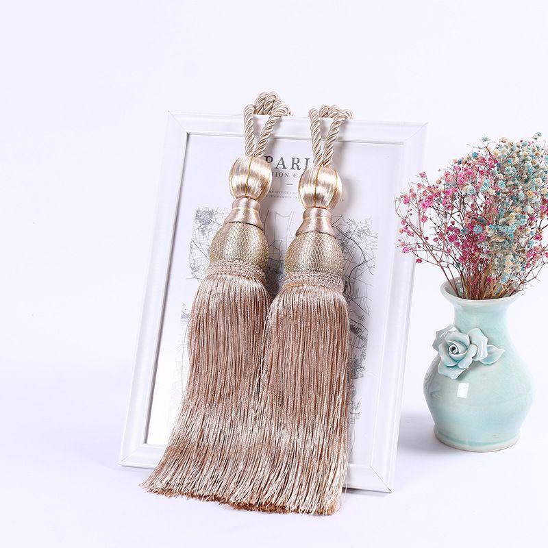 Koreaanse Kwast Gordijn Tieback Touw – Gouden Draad Ballen voor Bruiloftsdecoratie