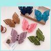 Cozy Plush Oversized Bow Shark Clip Hairpin For Stylish Casual Updos In Vibrant Colors