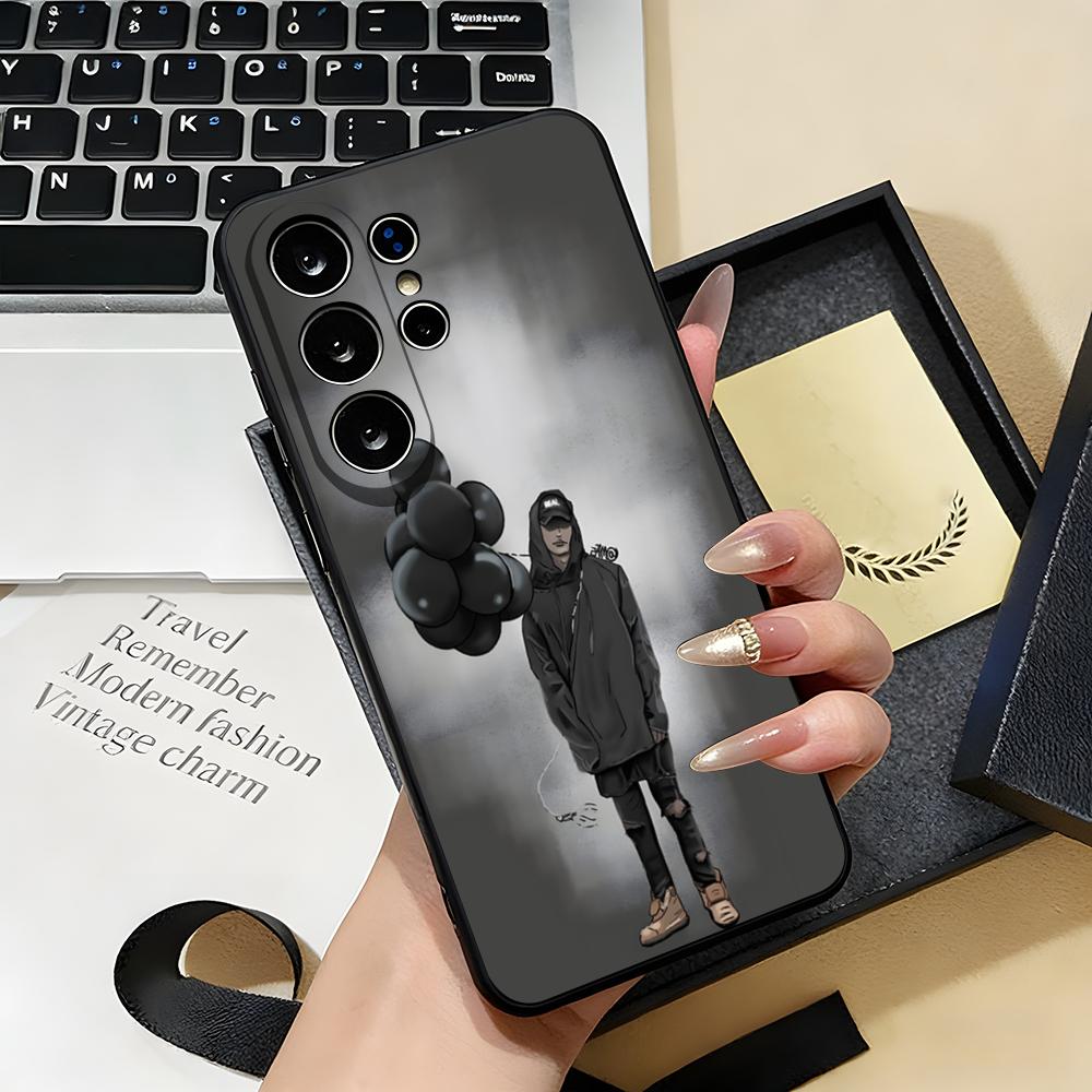 Amerikanischer Rapper NF Fear Handyhülle Für Samsung S26 S25 S24 FE S23 S22 S21 Plus S20 Ultra Note20Ultra Schwarze Weiche Hülle