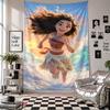 Wall TapestryMoana Cartoon Art Hanging Cloth Decorative Background Cover for Room Decoration