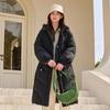 Tanboer Women's Mid-length Hooded Down Jacket TB233836