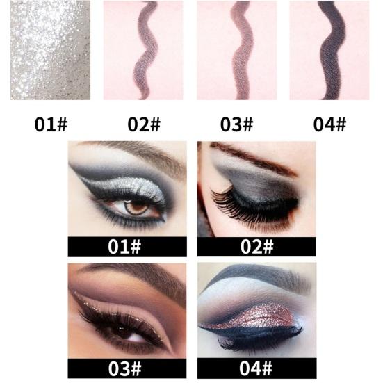 3G Eyeliner Pencil Waterproof Long Lasting Smudge-proof Natural Black Brown Gray Silver Color Portable Eyeliner Pen Crayon Women Eye Makeup Tools