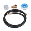 Kit de Reparo para Tanque de Ar 0-200 PSI Medidor de Pressão Coletor de Latão Kit de Montagem de Mangueira para Tanque de Ar