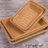 Homeglen Woven Rattan Style Plastic Storage Basket