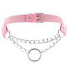 Punk choker collar for women necklace Goth Silver color chain leather choker  collar women chocker girls emo Gothic jewelry
