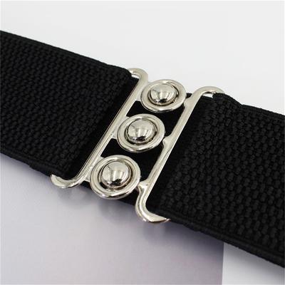 Koreanischen Stil Schnalle Elastischen Breiten Gürtel Breiten Kummerbund Strap Gürtel Taille Weibliche Frauen Zubehör Einfarbig