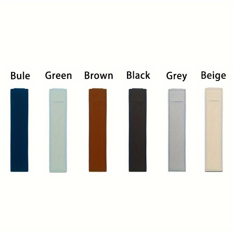 4pcs Adjustable Elastic Band Pen Holder PU Leather Pen Sleeve Pouch Elastic Notebook Pen Holder Detachable