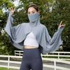 Eisige Seide Sonnenschutz-Umhang 2 in 1 Sommer-Armstulpen UV-Schutz-Umhang für Angeln Laufen