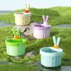 2PCS Cactus Sink Drain Basket, 3-Inch Diameter, Easy Pop-Up Waste Disposal Filter Draining Basket, for Kitchen Standard Drains