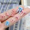 3D Bow Nail Art Silicone Mold - DIY Butterfly Crystal Gel Sculpture Template