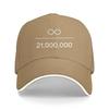 Washed Unisexs Baseball Cap Bitcoin Infinity Divided by 21 Million Sports Snapback Caps Dad Hat Bitcoin Cryptocurrency Hats