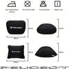 Car Suede Headrest Seat Neck Pillow Head Support For VW Tiguan Arteon Taigo Caddy CC e-up Golf Polo Passat Jetta Amarok Hub Cap