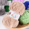 5 Stück Kunstminkwolle Garn gestrickt Federgarn Schal Hut Pelzgarn Gehäkelt Puppenfell Fell 100g ein Knäuel.