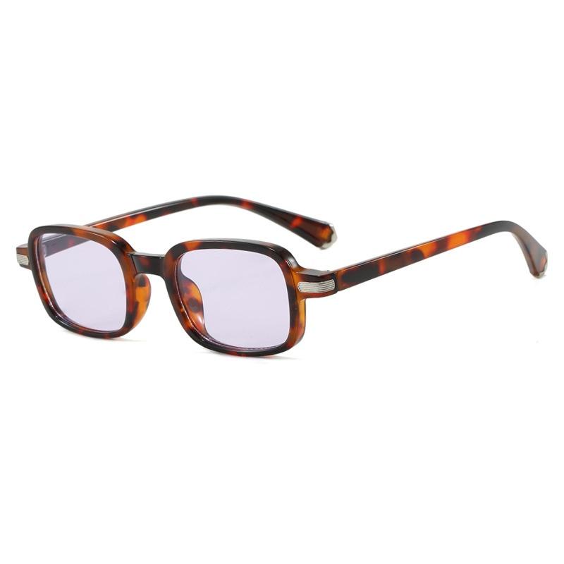 Latest Vintage Retro Small Frame Square Shape Gradient for Women Sunglasses Brand Rice Nail Design Fashion Versatile Men Casual Eyeglasses UV400