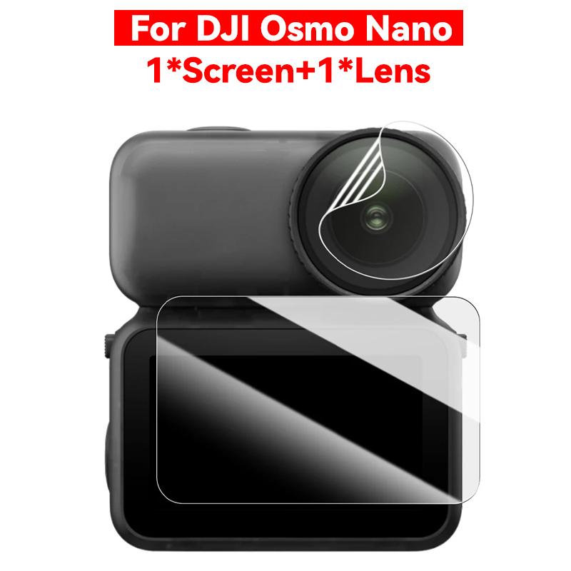 5-1Sets for DJI Osmo Nano Camera Screen Protector Tempered Glass Anti-Scratch Film Camera Lens Protective Film for DJI Osmo Nano for DJI Osmo Nano