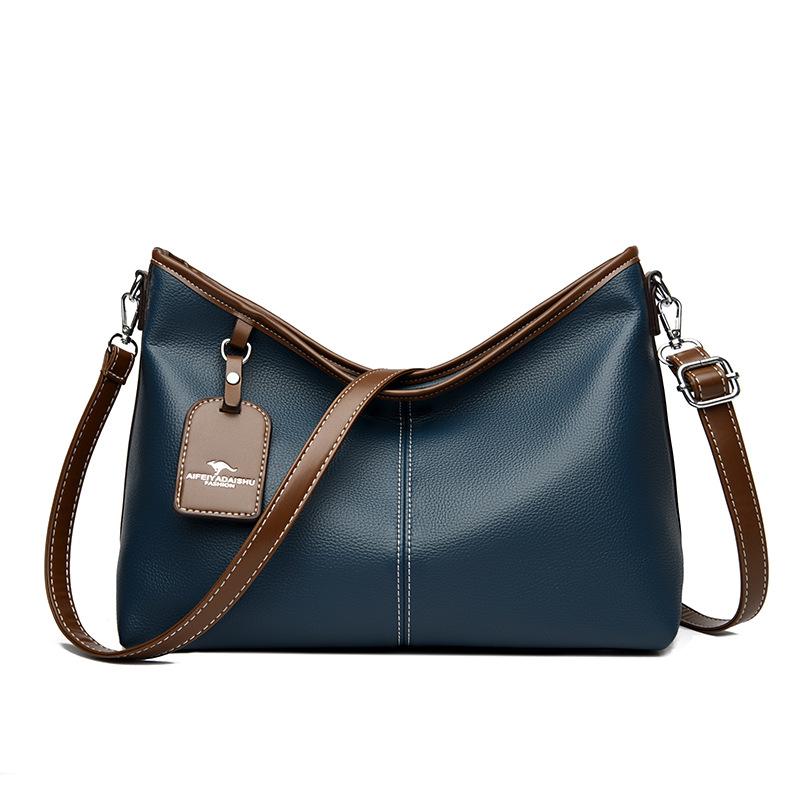 

A Large-capacity Women s Crossbody Bag, A Fashionable, Stylish and Simple Commuting Bag синий