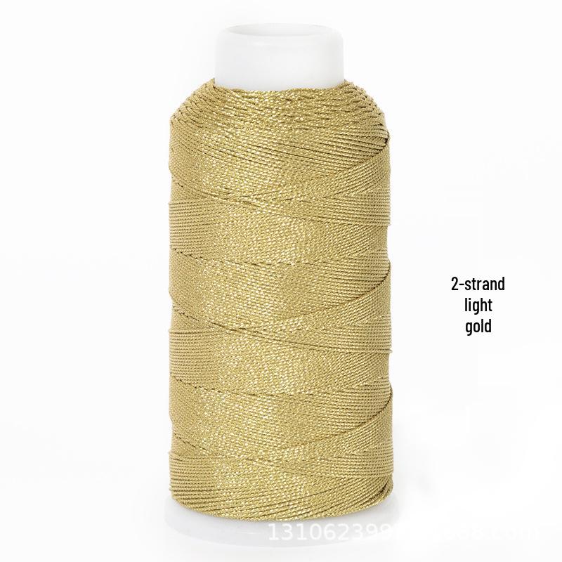 Multi-Strand Gold & Silver Weaving Thread for Colored Bracelets