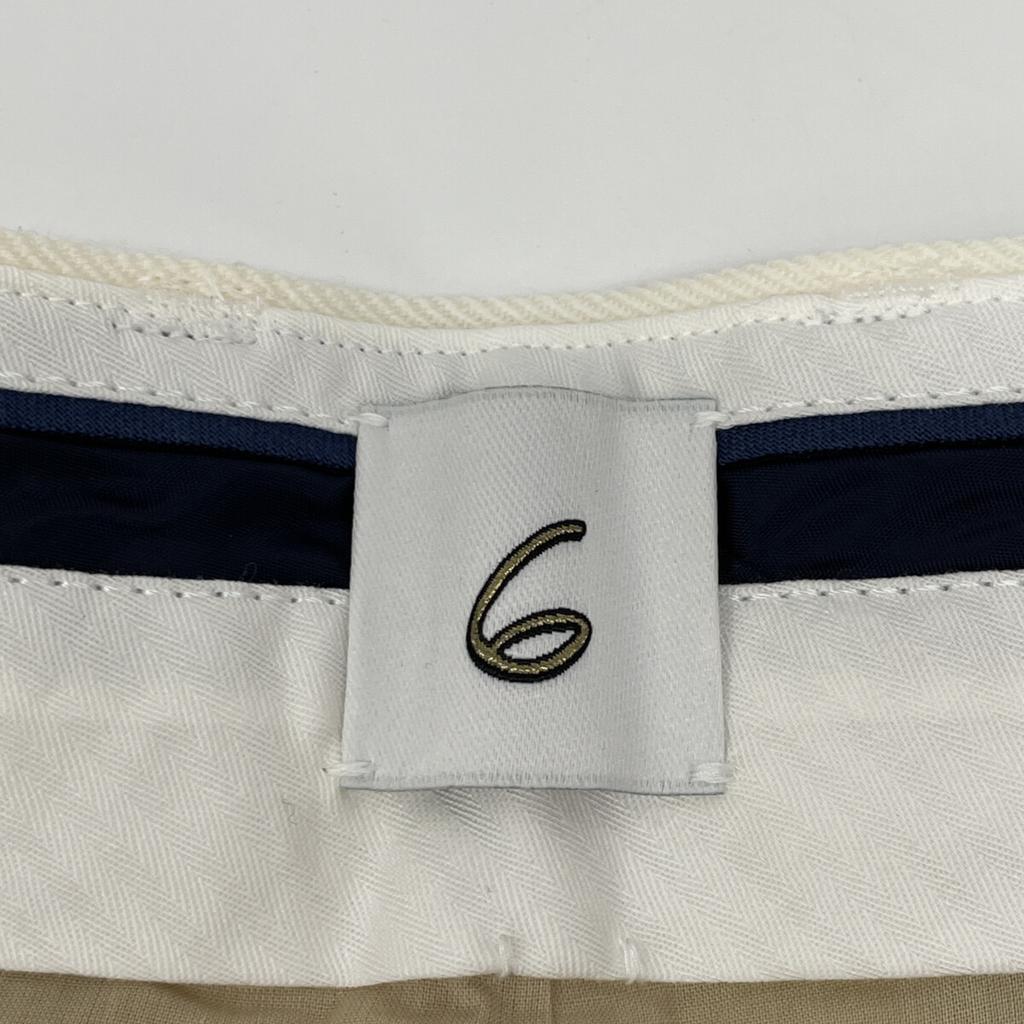 6 ROKU White Wool KARSEY PANTS Slacks Bottoms 38 whiteUsed