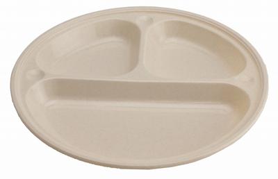 (CAPTAIN STAG) Sansan March Antibacterial Divided Plate 21cm Set of 4 MP-106