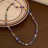 Vibrant Beaded Necklace: 2023 Hip Hop Spicy Girl Clavicle Accessory