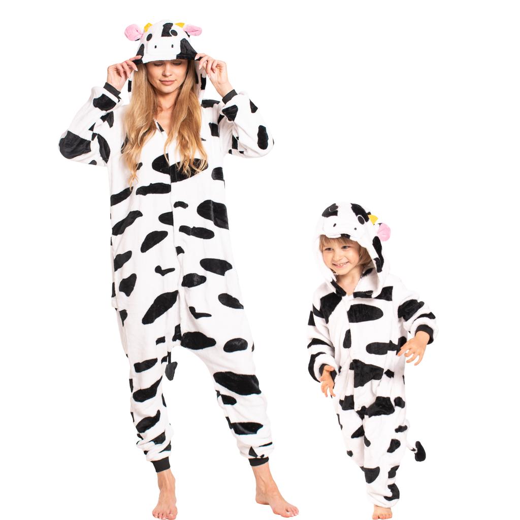 Piżama dla dzieci dziecięca kigurumi onesie kostium strój krowa 115-125 cm