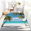 17 Stile Sommer Strand Kokospalmen Druck Teppich für Wohnzimmer Schlafzimmer Sofa Fußmatte Heimdekor Bereichsteppich Rutschfeste Bodenmatte