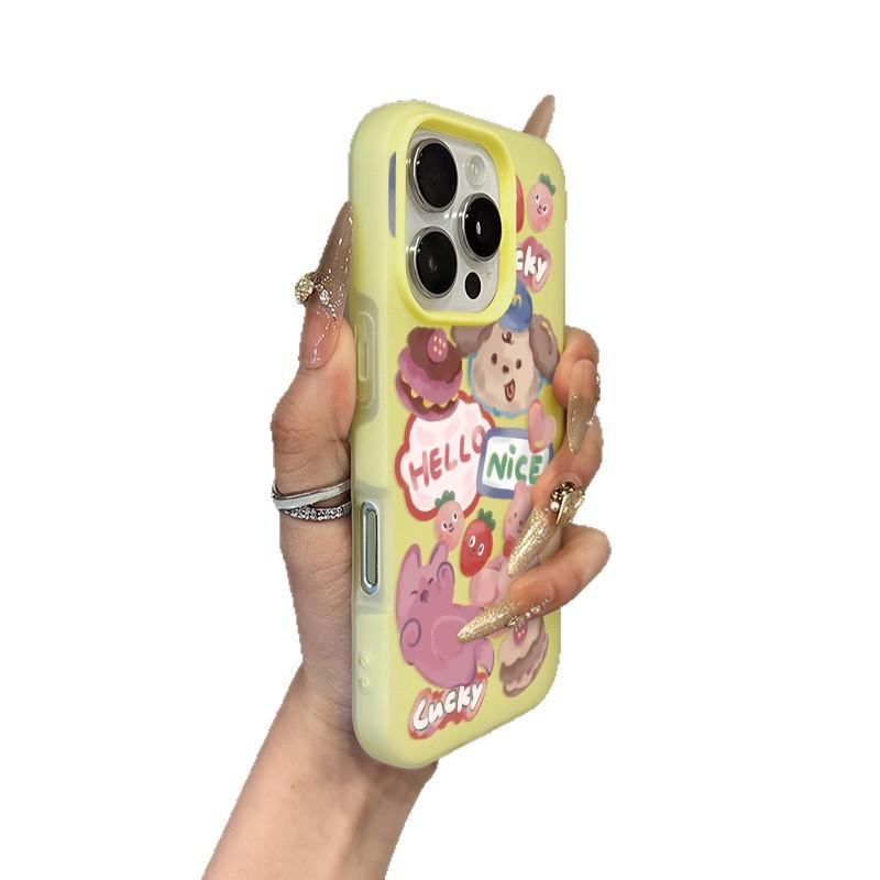 Cake Bear for Phone17promax for Apple 16pro Will Not Hit The Shell Mobile Phone Case 15 New Model 13 Pieces
