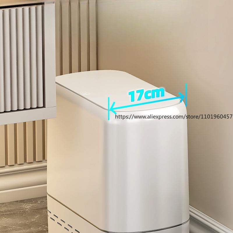 Luxury High-end Trash Can with Lid Large Capacity Stylish Garbage Bin for Home Living Room Bathroom Kitchen High-end