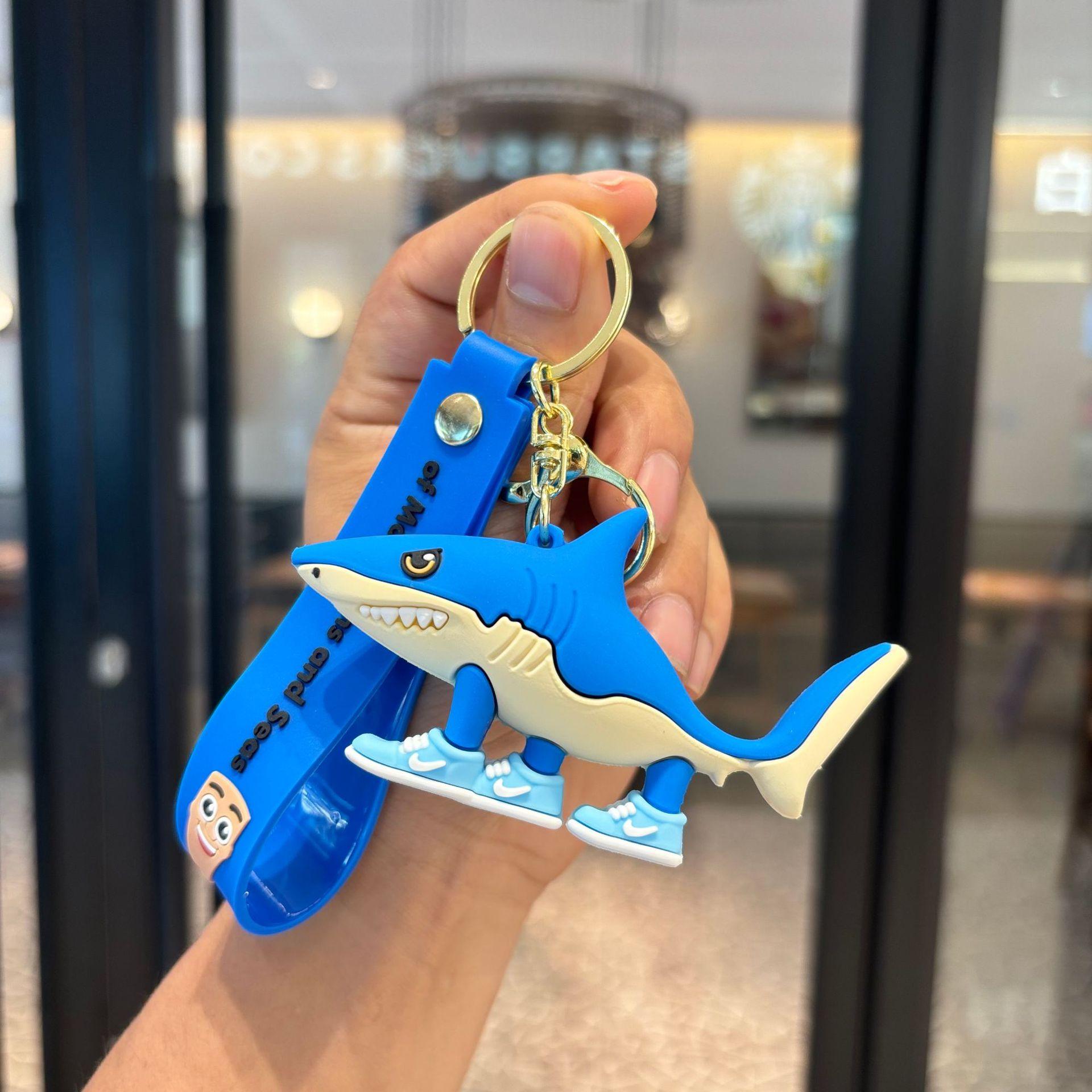 

Anime Figure Tralalero Tralalas Keychain Brainrot Tungtung Sahur Cute Car Keychains For Charm Key Holder Backpack Charm Gift